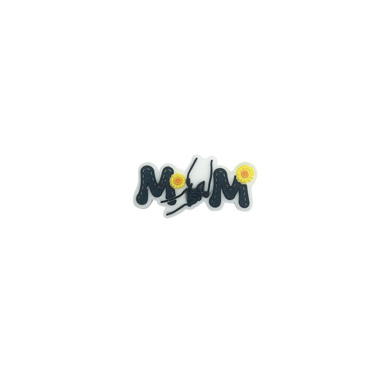 Wholesale 10pcs/pack Mother' s Day Epoxy Letter MOM Focus Beads DIY Beading
